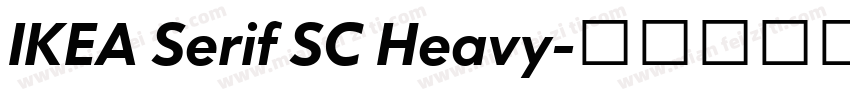 IKEA Serif SC Heavy字体转换